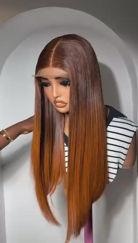 SDD Vietnamese Bone Straight Wig – 20 Inches | Ombré | 250g